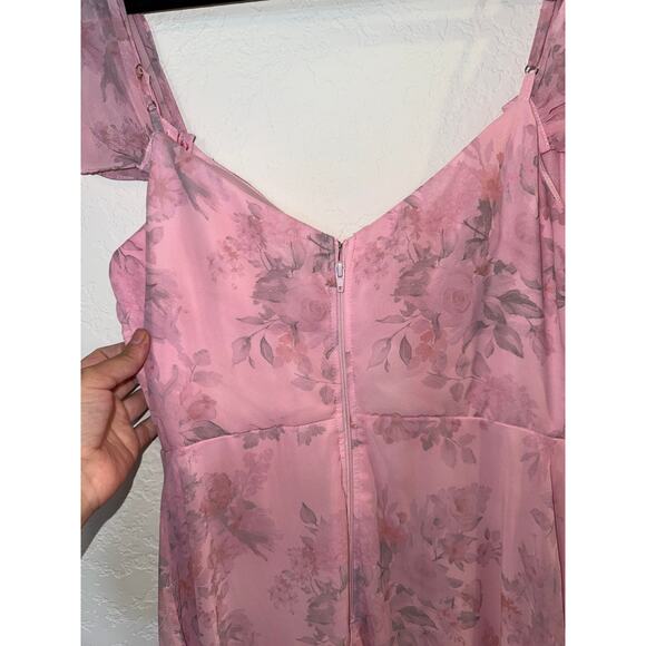 BIRDY GREY MAXI BRIDESMAID DRESS - Picture 5 of 11